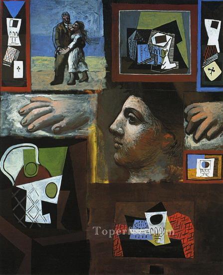 studies 1920 cubist Pablo Picasso Oil Paintings